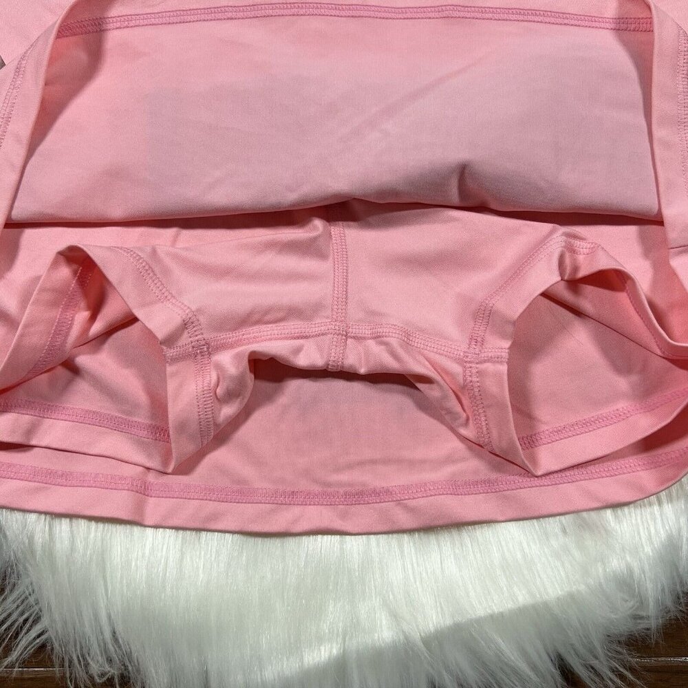 Pink Skort with Sheer Panel Design - Picture 7 of 7